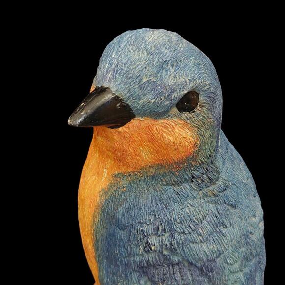 Bluebird Statue Birdfeeder Bird Seed Resin Patio Lawn Garden Home Decor NEW - Picture 5 of 9
